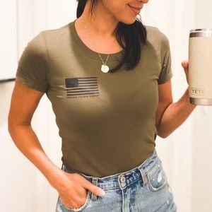 American Freedom Company flag tee
